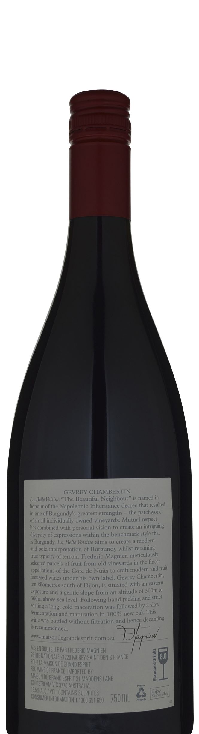 Maison de Grand Esprit Gevery Chambertin La Belle Voisine 1er Cru Burgundy  2009 » $245.00 (✓in stock) | Cellarit