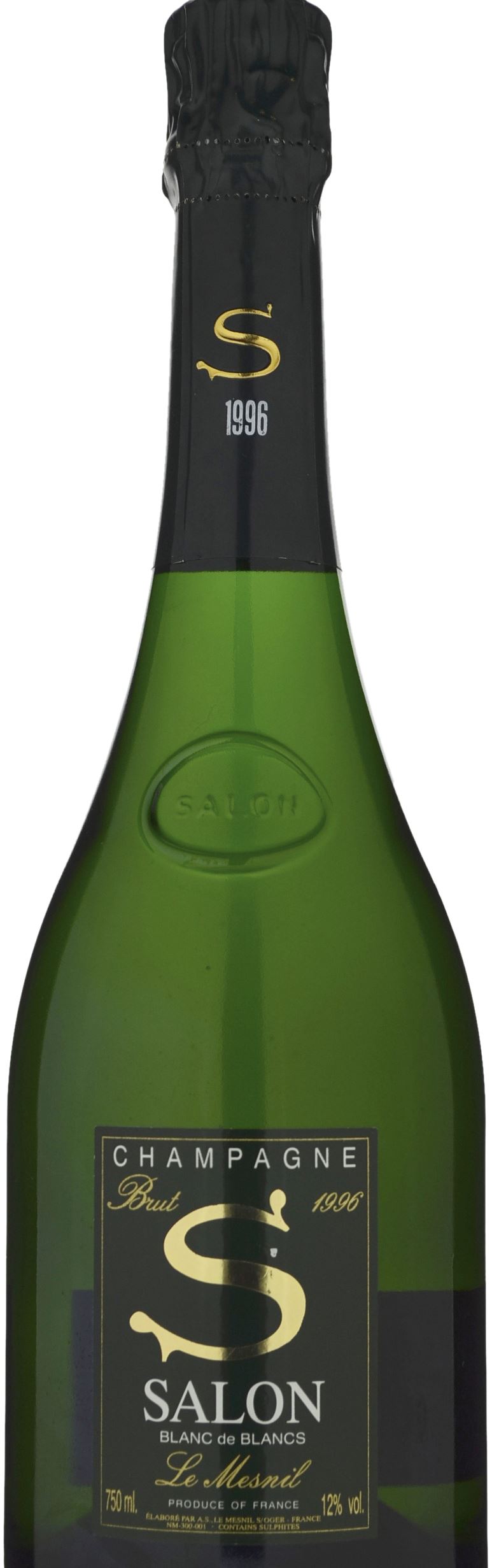 Шампанское Salon Brut Blanc de blancs le Mesnil "s", 1996, 0.75л.