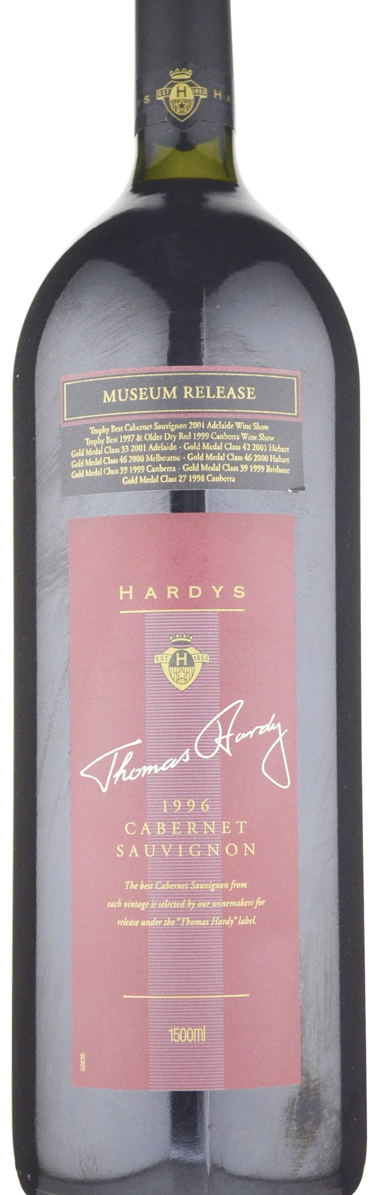 Hardy's Thomas Hardy Cabernet Sauvignon 1996 1500ml » $299.90 ( in ...